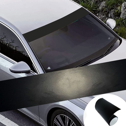 Matte black car visor - matte,