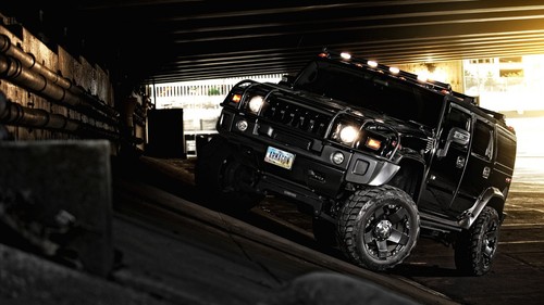 Car vehicle hummer black - car,