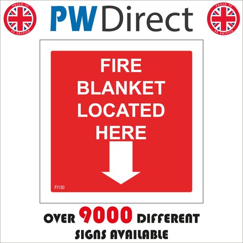 Sign fire blanket - sign, here