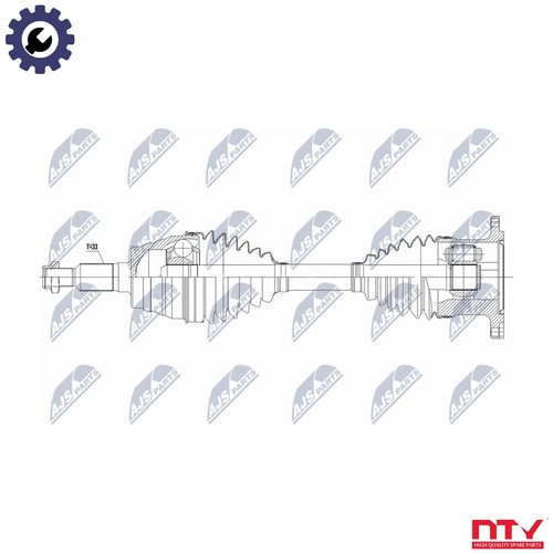 Drive shaft npw 165 for - shaft,
