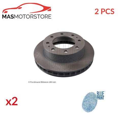 Brake discs set pair - discs, blue