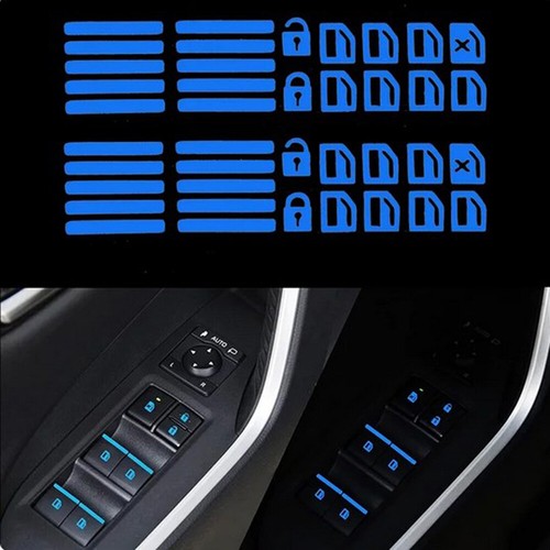 2pcs luminous blue vehicle car - 2pcs,