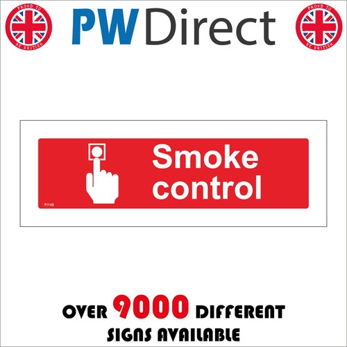 Sign smoke control - sign, plaque