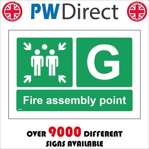 Sign fire assembly point - sign,