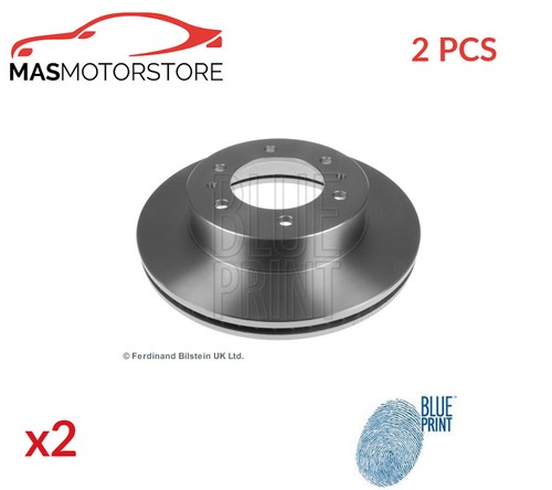 Front blue print brake discs - print,