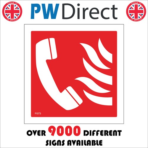 Sign fire telephone contact - fire,