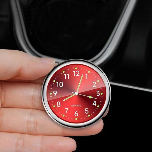 Red mini car dashboard clock - mini,